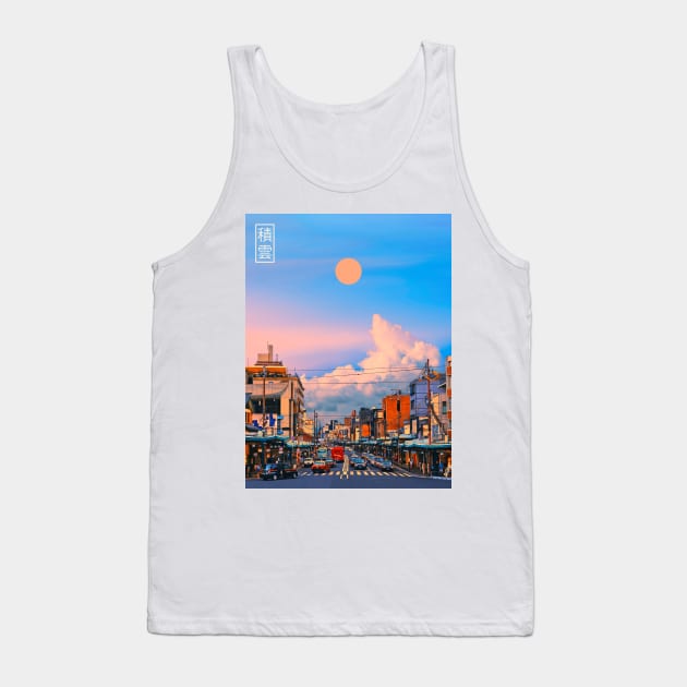 Cumulus in Japan IV Tank Top by Yagedan